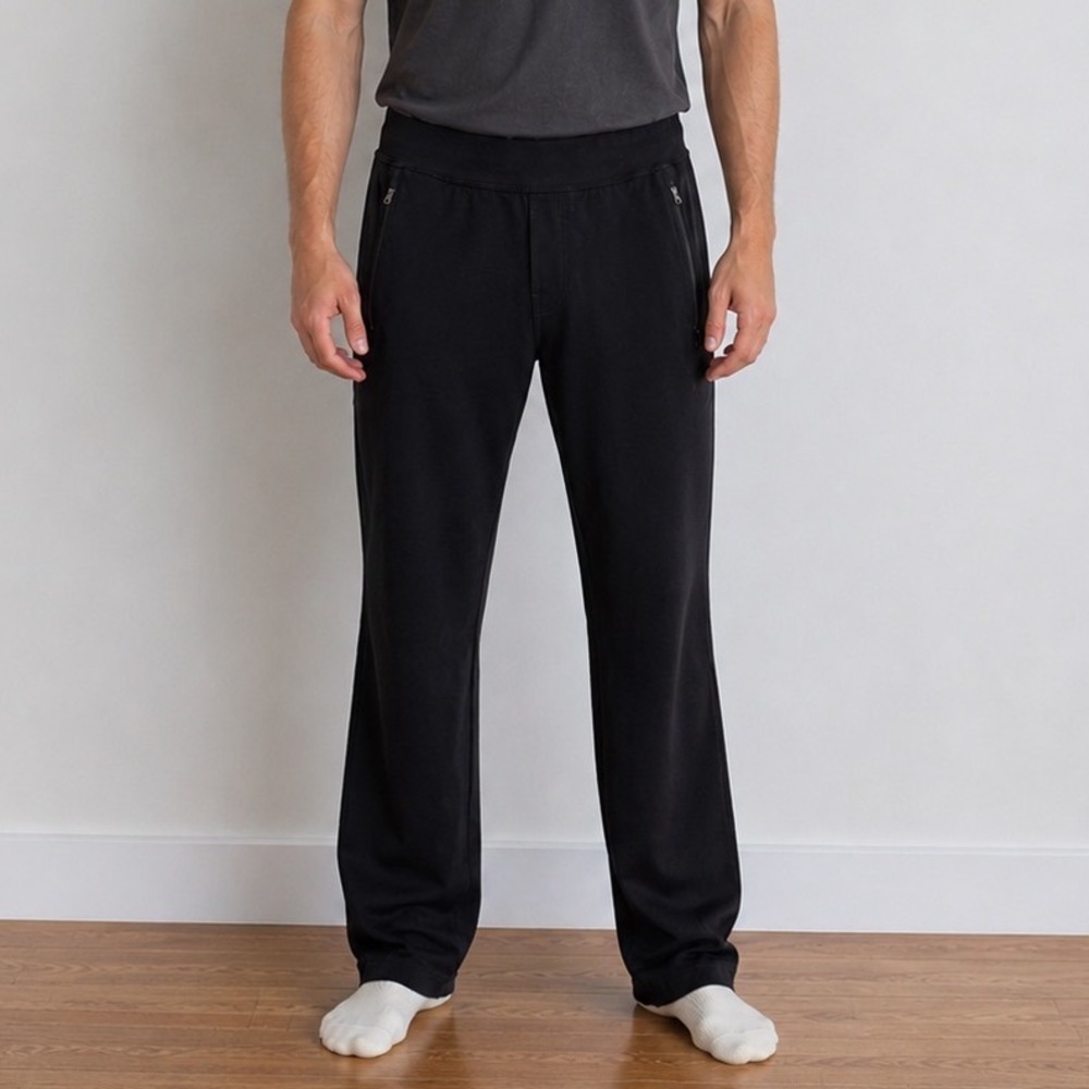 Lululemon Discipline Sweatpants Pants Mens M Black Workout Athletic Straight